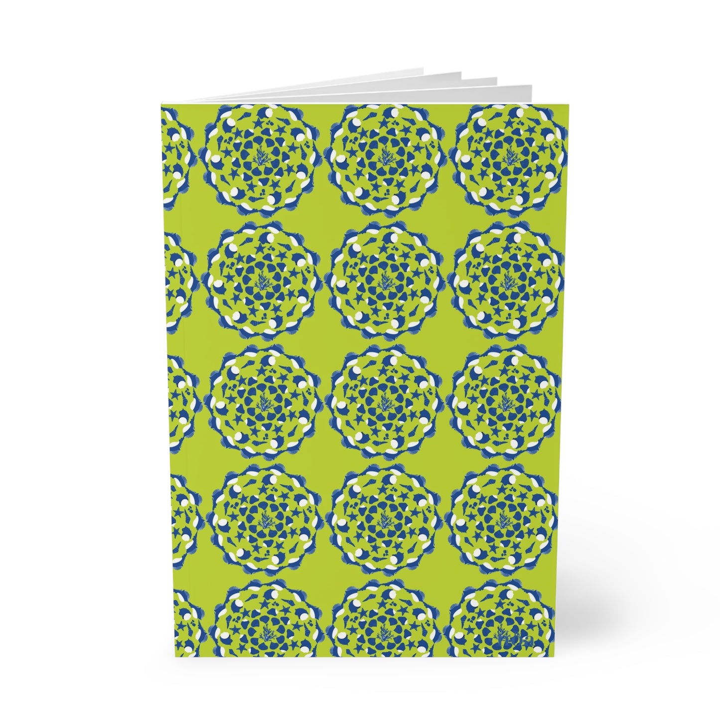 Lime Sea Round A5 Notebook