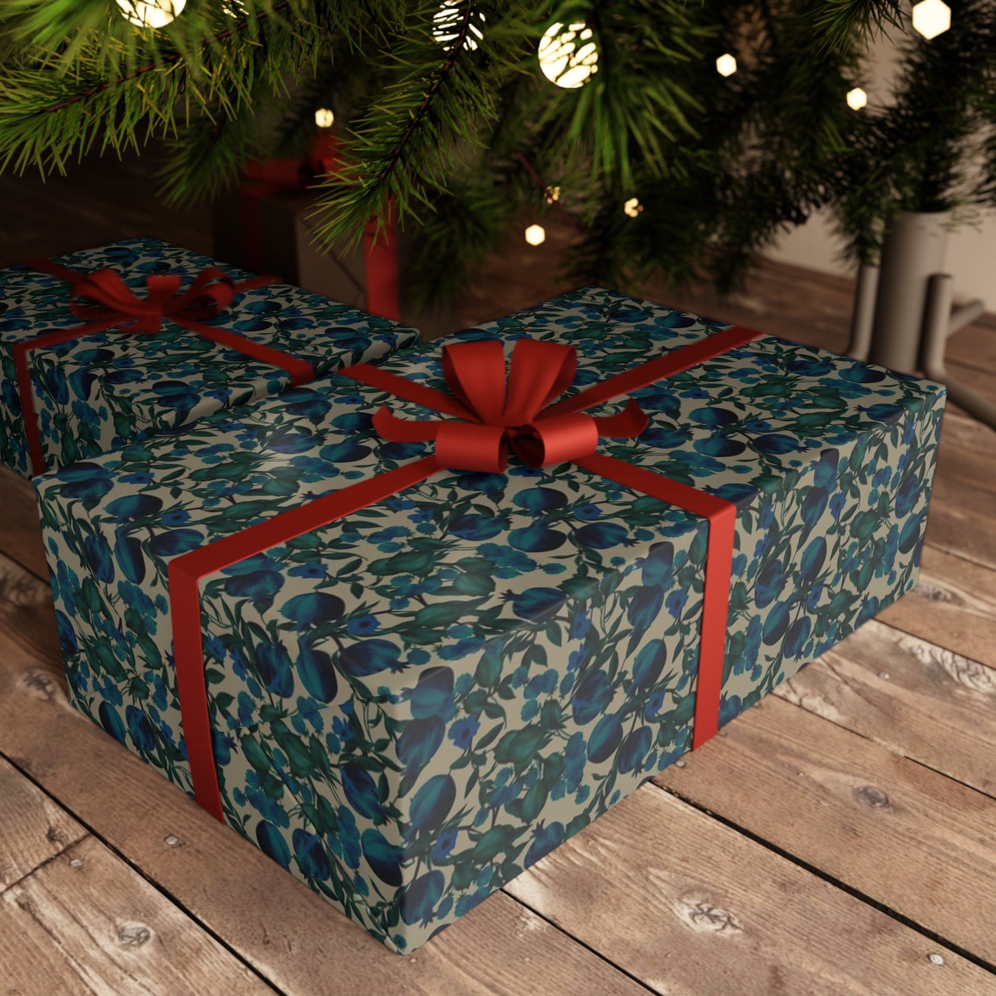 Blue Anar Wrapping Paper