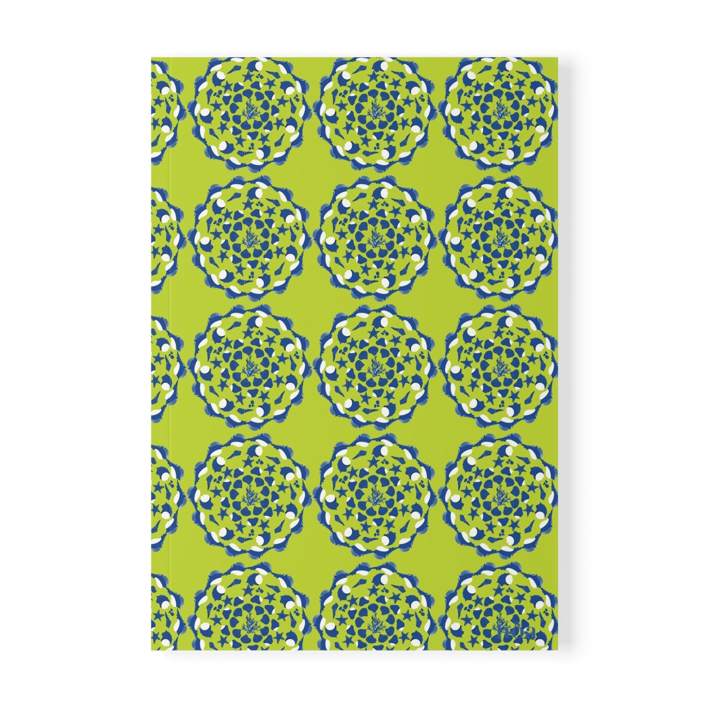 Lime Sea Round A5 Notebook