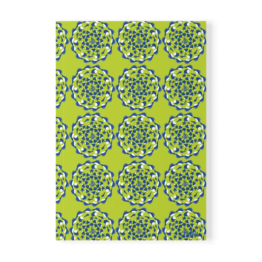 Lime Sea Round A5 Notebook